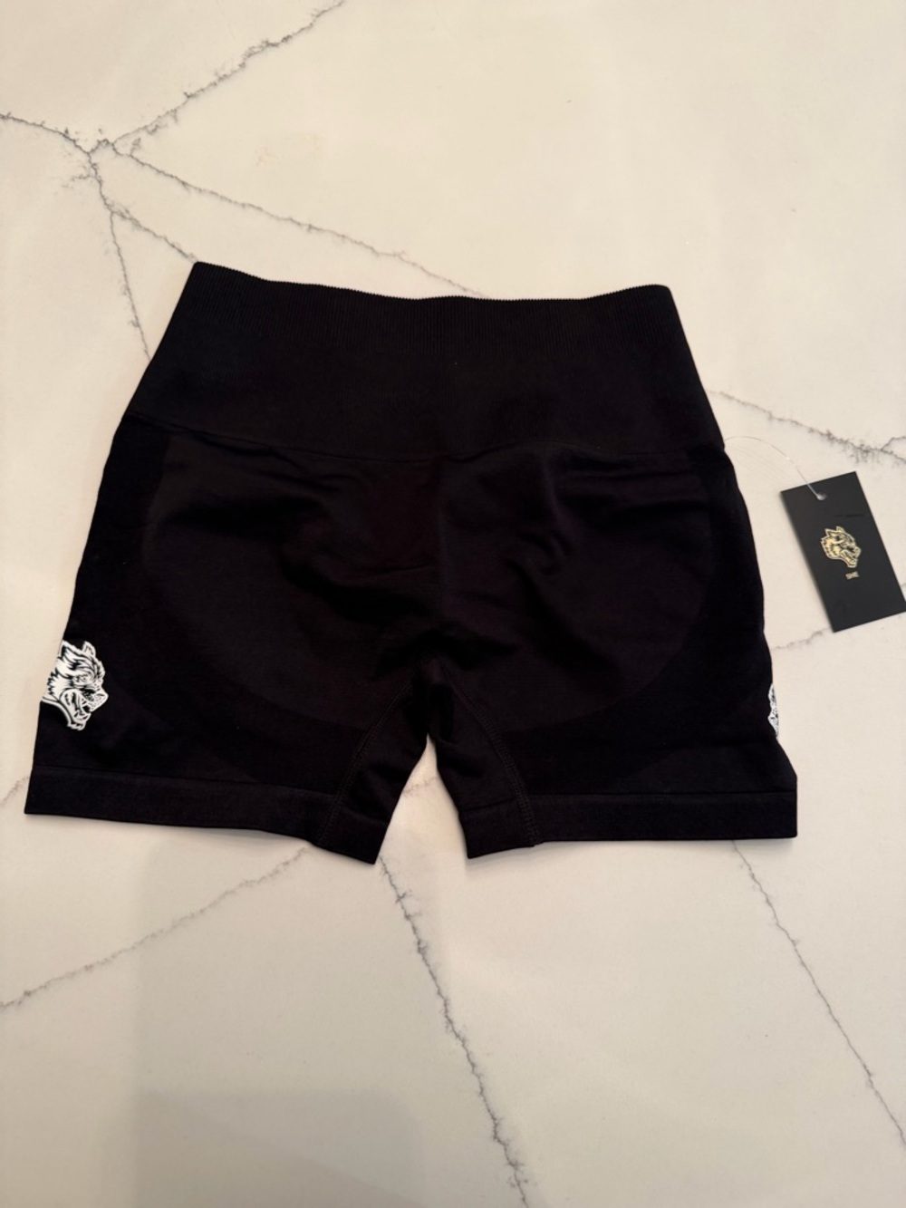 Darc Sport “She” Black Women's High-Waist Seamless Shorts